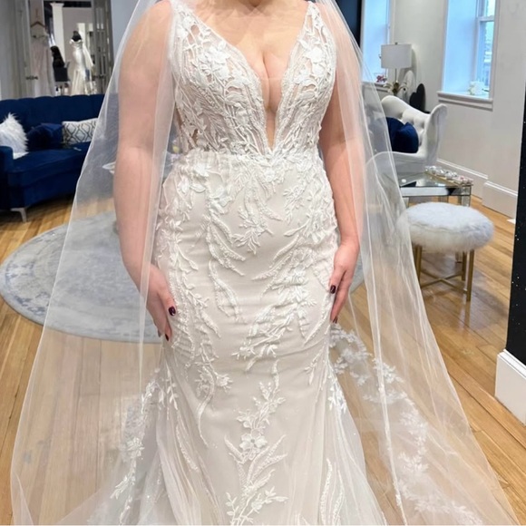 Roberta Bridal Ivory and Nude Wedding Gown